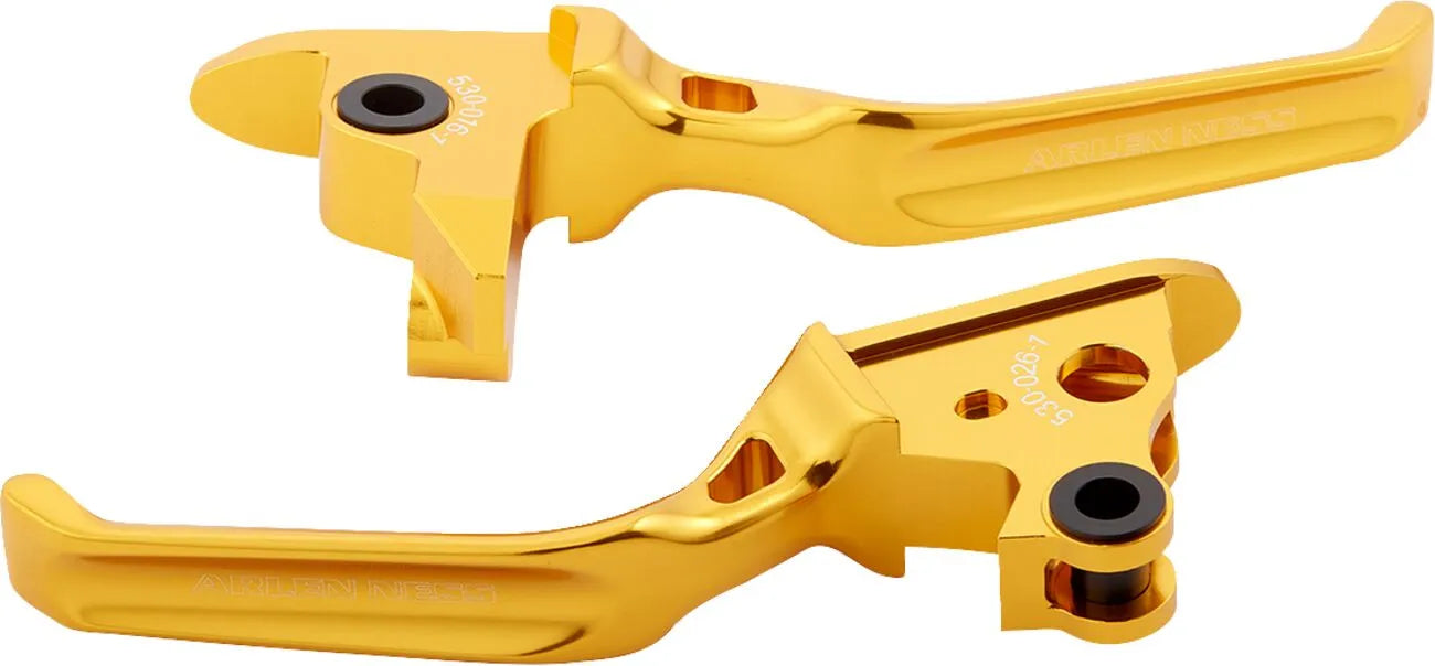 Arlen Ness Method Lever Set - Gold Billet Aluminum