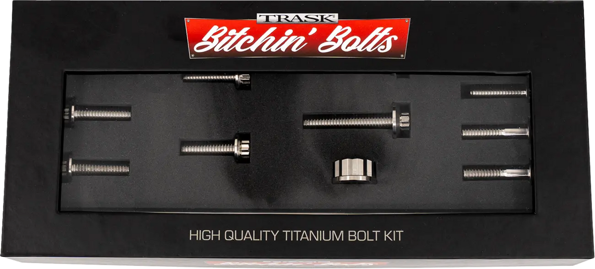 Trask Titanium M8 12-Point Motor Mount Kit Harley Davidson M8