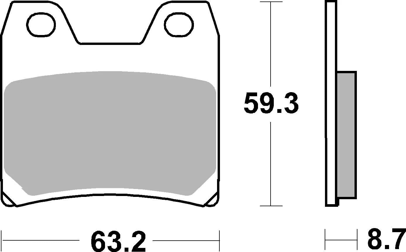 Sbs Ls Street Excel Sintered Rear Brake Pads - Rear
