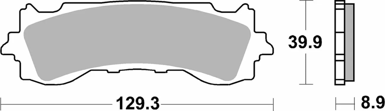 Sbs Sintered Brake Pads - Oe Replacement - Front