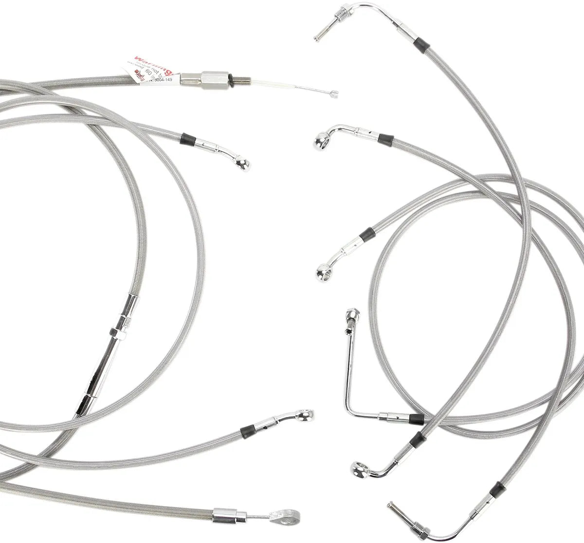 BURLY BRAND Complete Handlebar Cable/Brake Line Kit for Ape