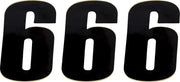 Moose Offroad Vinyl Race Numbers 6" Black