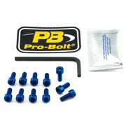 Pro Bolt Aluminium Fuel Cap Kit - Blue