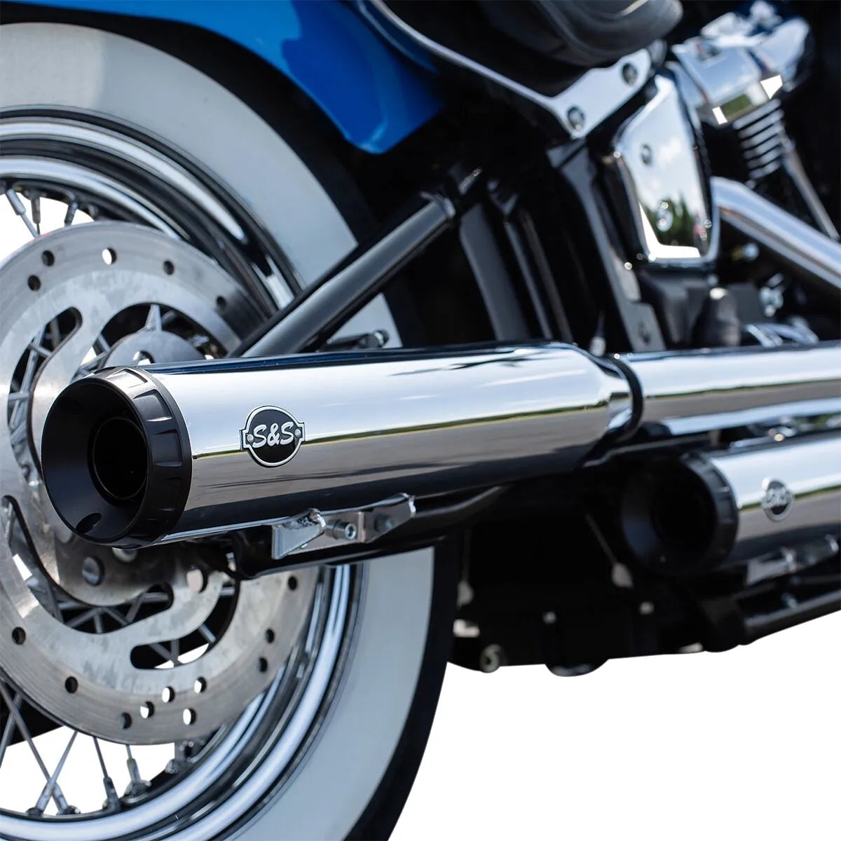 S&s Cycle Grand National Slip-on Mufflers - Chrome