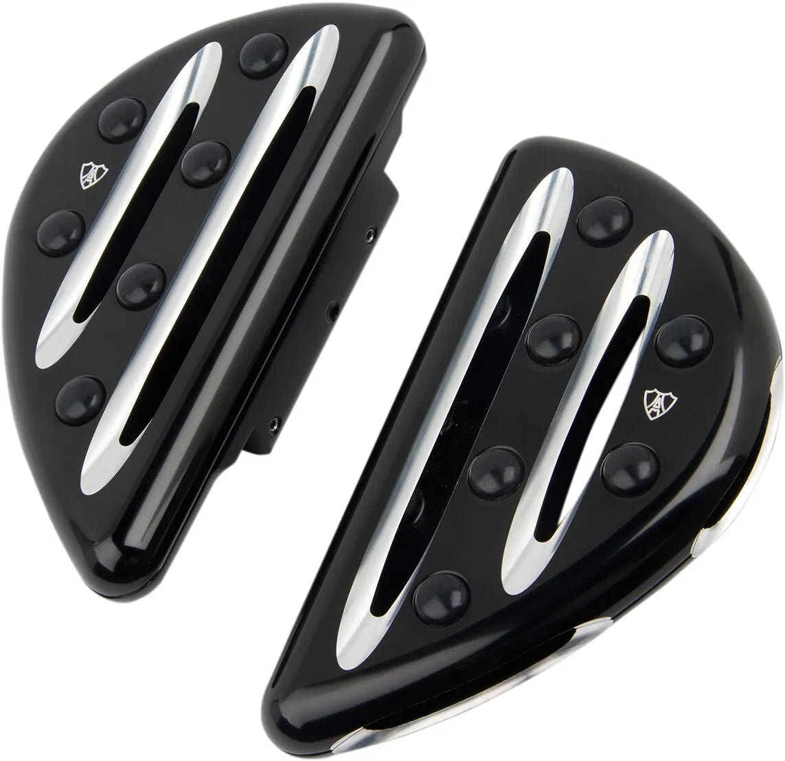 Arlen Ness Deep Cut Floorboards - Black Anodized