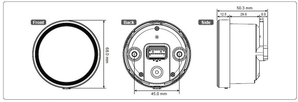 Koso D60-hd Tnt-05 Speedometer