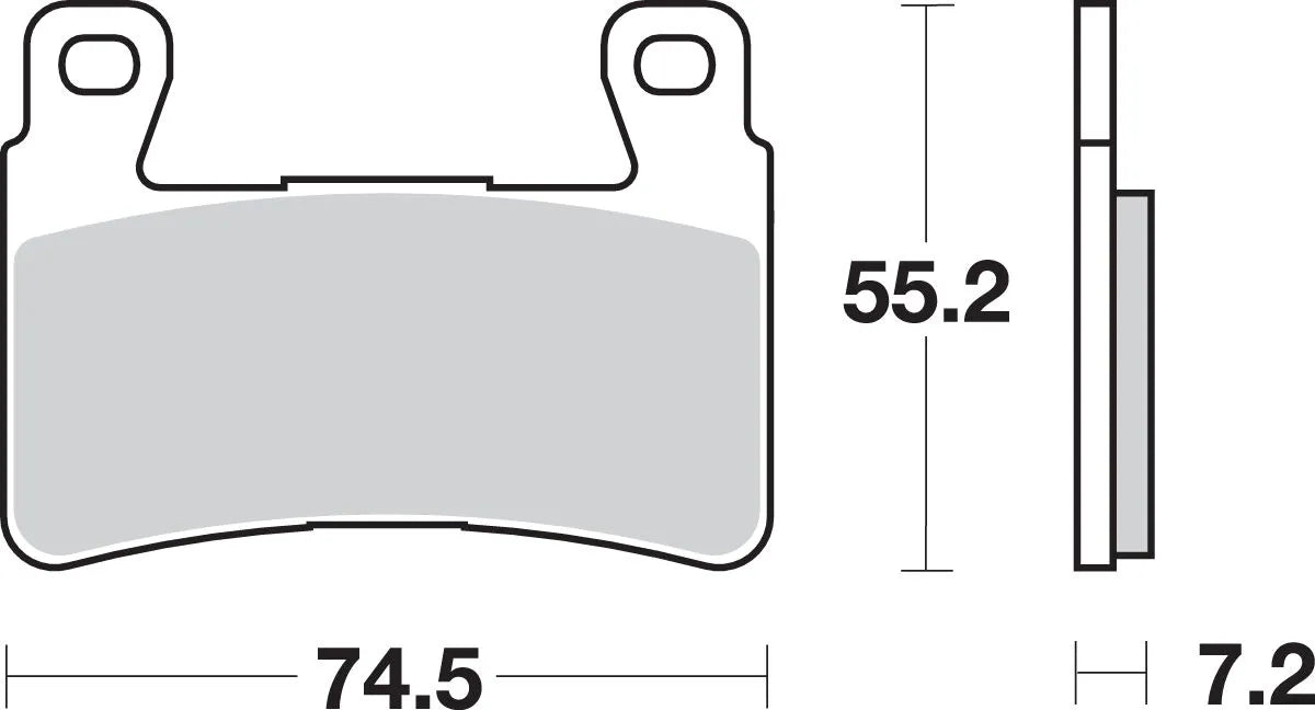 Sbs Hs Street Excel Sintered Front Brake Pads - Front
