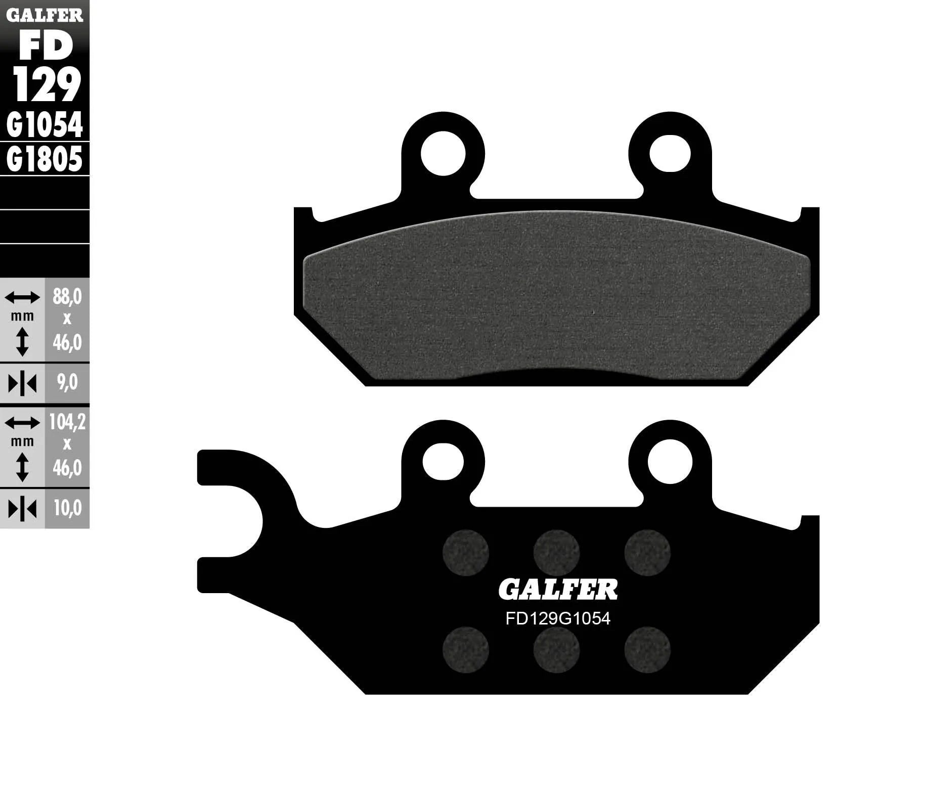 Galfer Semi-metallic Brake Pads - Versatile Gg Rated Compound
