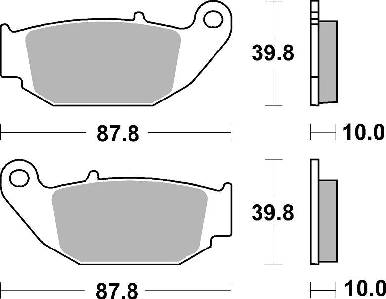 Sbs Si Offroad Sintered Brake Pads - Rear