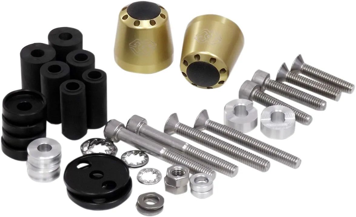Gilles Tooling Bar End Weights - Gold Anodized