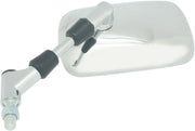 Parts Europe E-mark Mirror - Chrome, Convex Lens