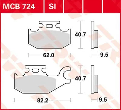 Trw Si Series Sintered Off-road Brake Pads - Front & Rear