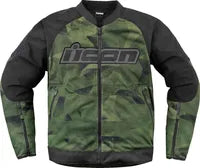 Icon Overlord3 Mesh Camo Jacket - Black/Camo Green