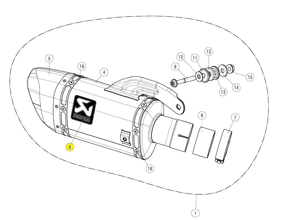 Akrapovic Exhaust Sticker