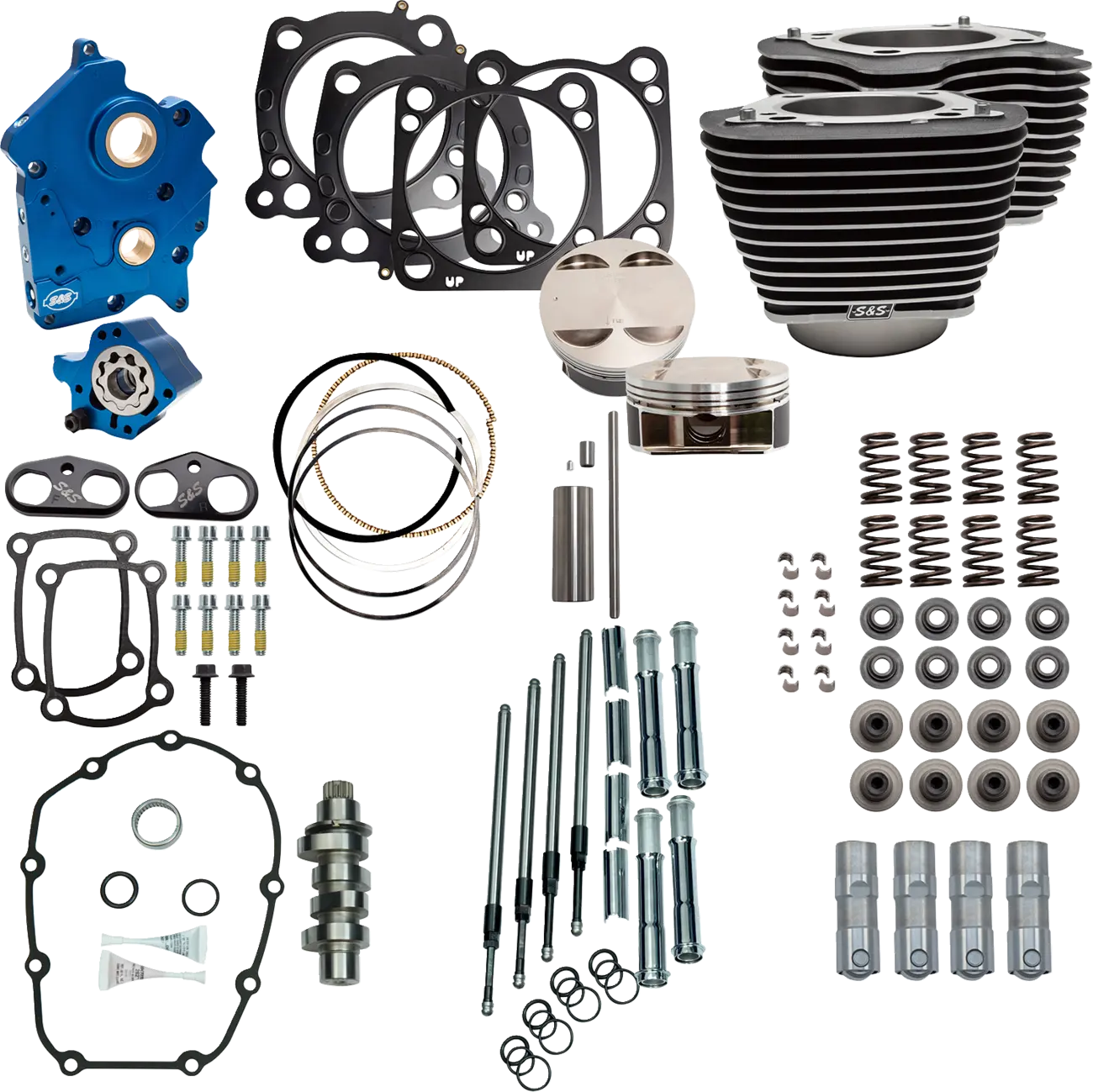 S&S Cycle 128" Power Package Big Bore Kit for Milwaukee-Eight