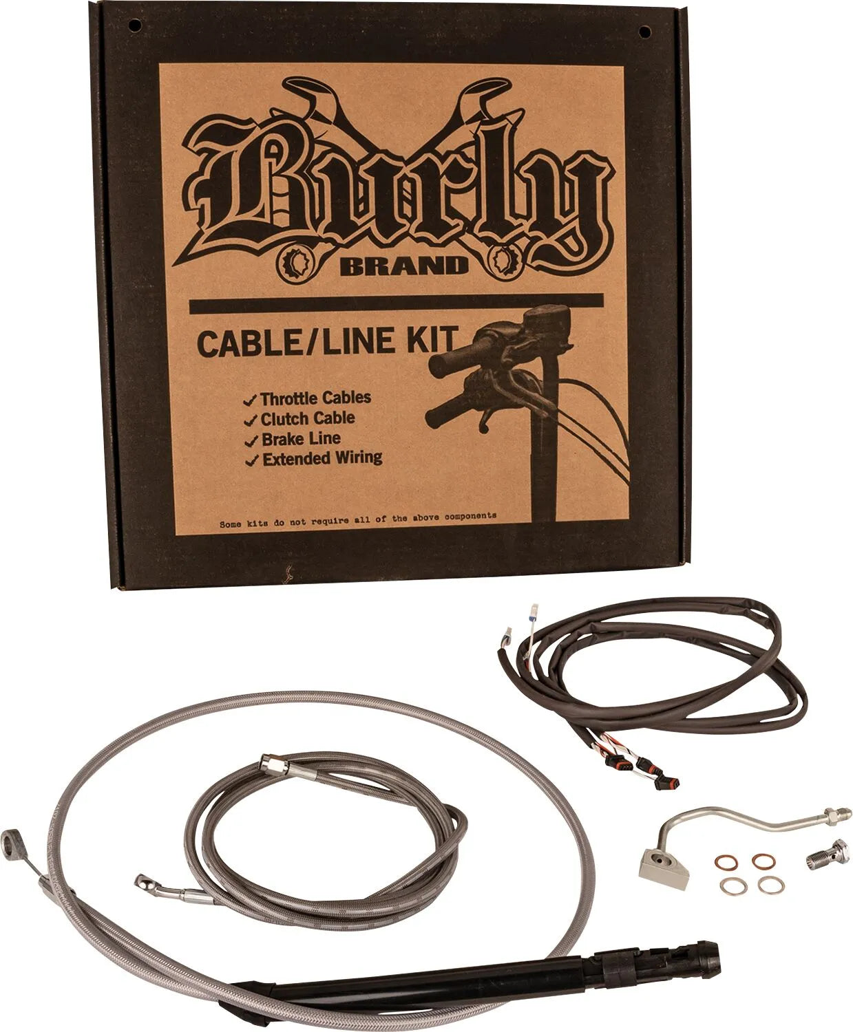 Burly Brand Touring Model Control Kit For 15" Handlebars