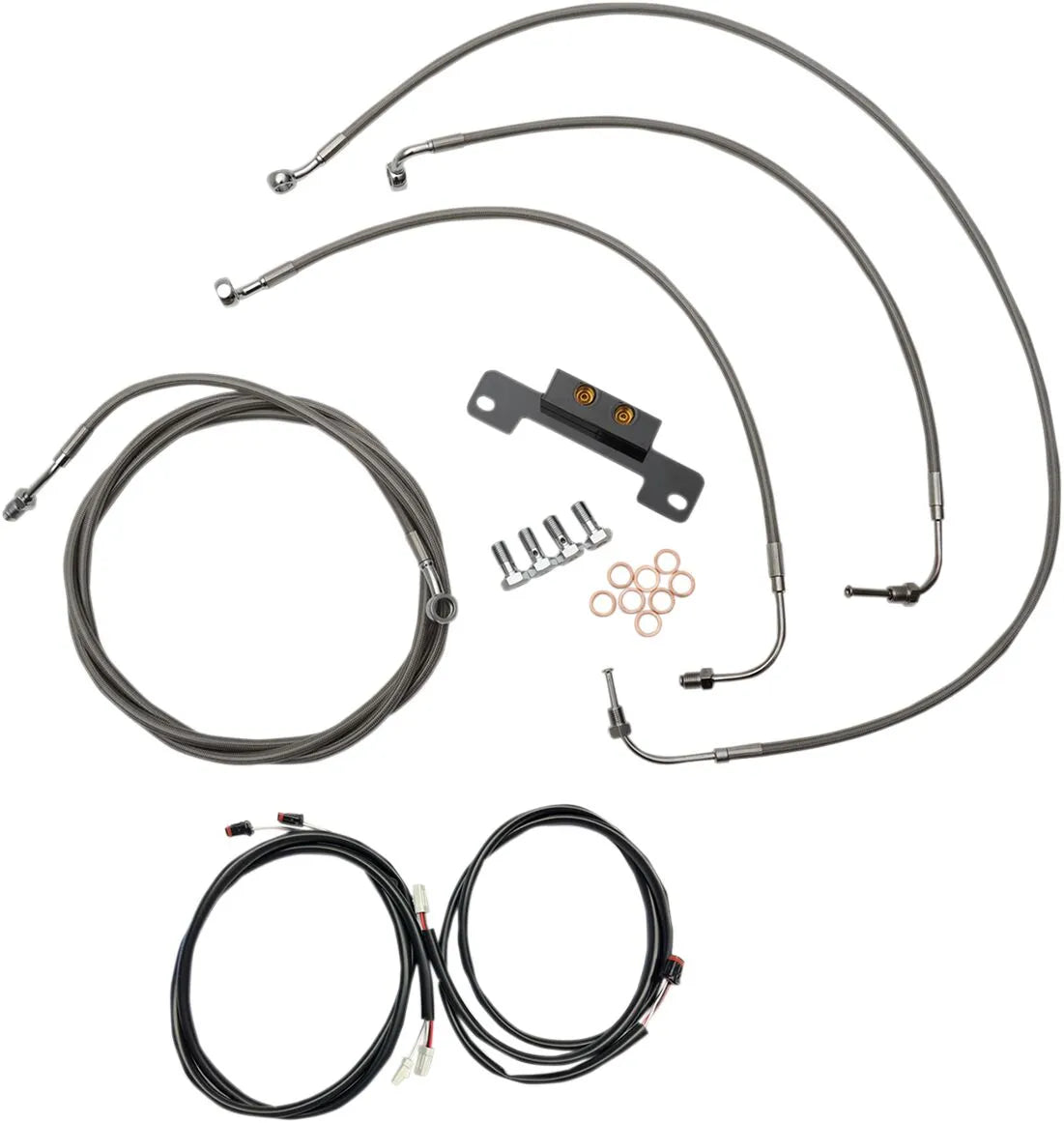 La Choppers Complete Cable Kit for 12"-14" Handlebars