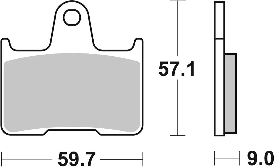 Sbs Hf Street Ceramic Organic Brake Pads - Rear