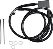 Drag Specialties Extended Black Vinyl Brake Line Kit