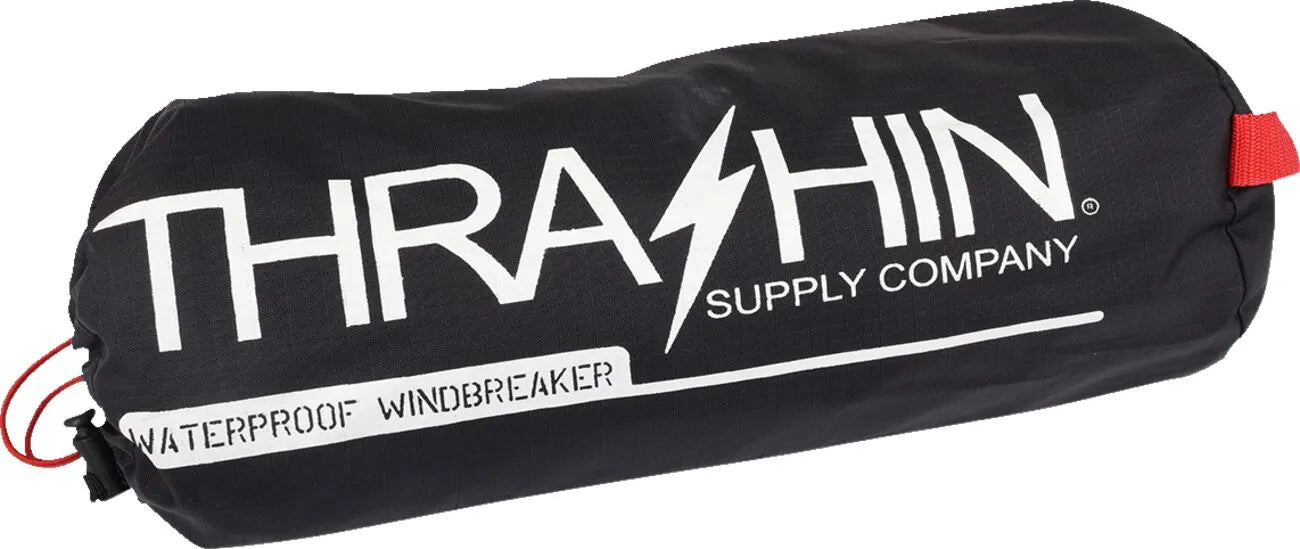 Thrashin Supply Co. Mission Waterproof Rain Jacket - Black/Gray