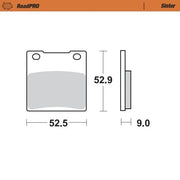 Moto-master Roadpro Sinter Brake Pad Rear - Rear