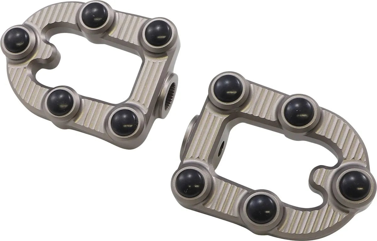 Arlen Ness Mx Foot Pegs - Titanium Finish