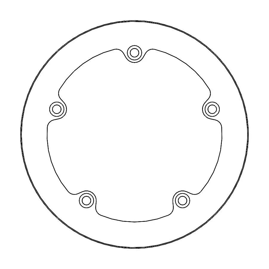Moto-master Halo Series Fixed Brake Rotor - Rear