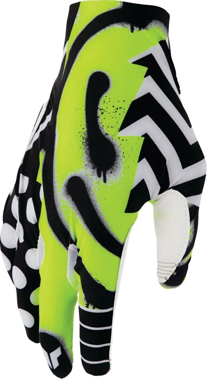 Thor Sportmode Anarchy Motorcycle Gloves - Black/Green/White