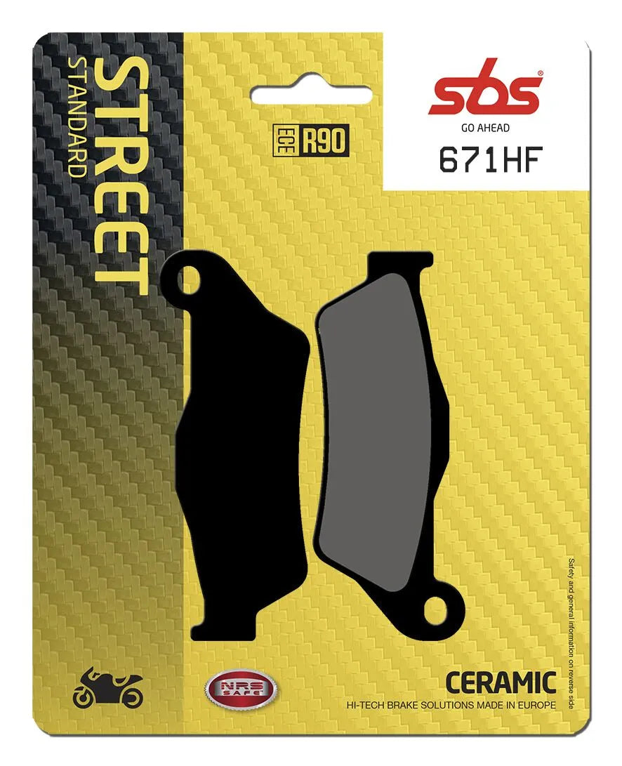 Sbs Hf Street Ceramic Organic Brake Pads - Front & Rear