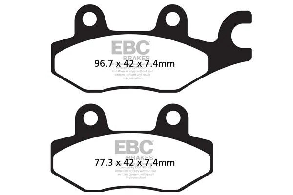 Ebc Fa-hh Series Sintered Brake Pads For Road Use - Front & Rear