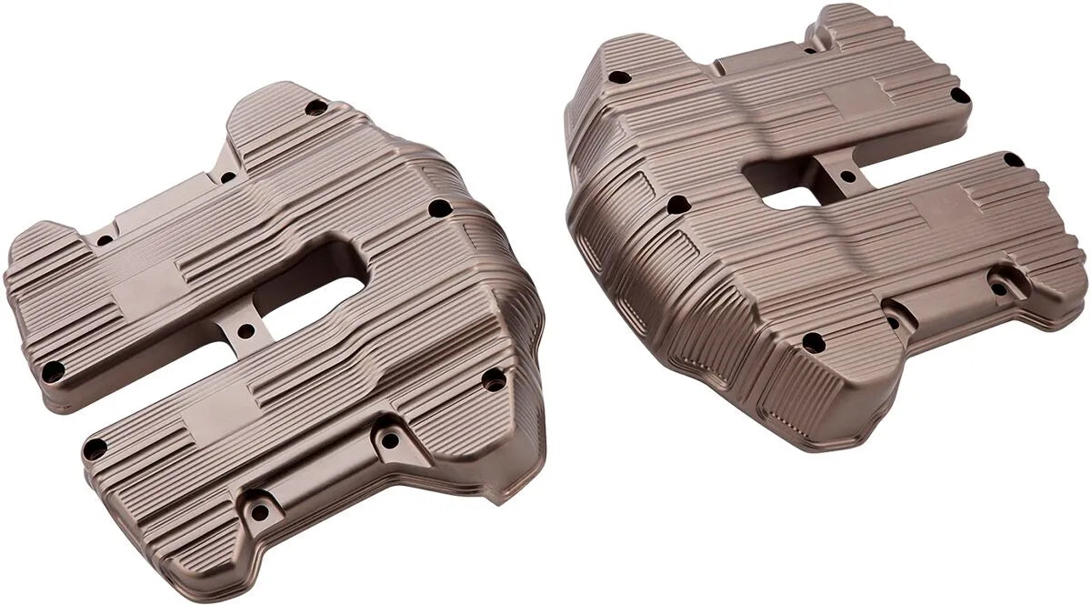 Arlen Ness 10 Gauge Rocker Box Top Covers - Titanium