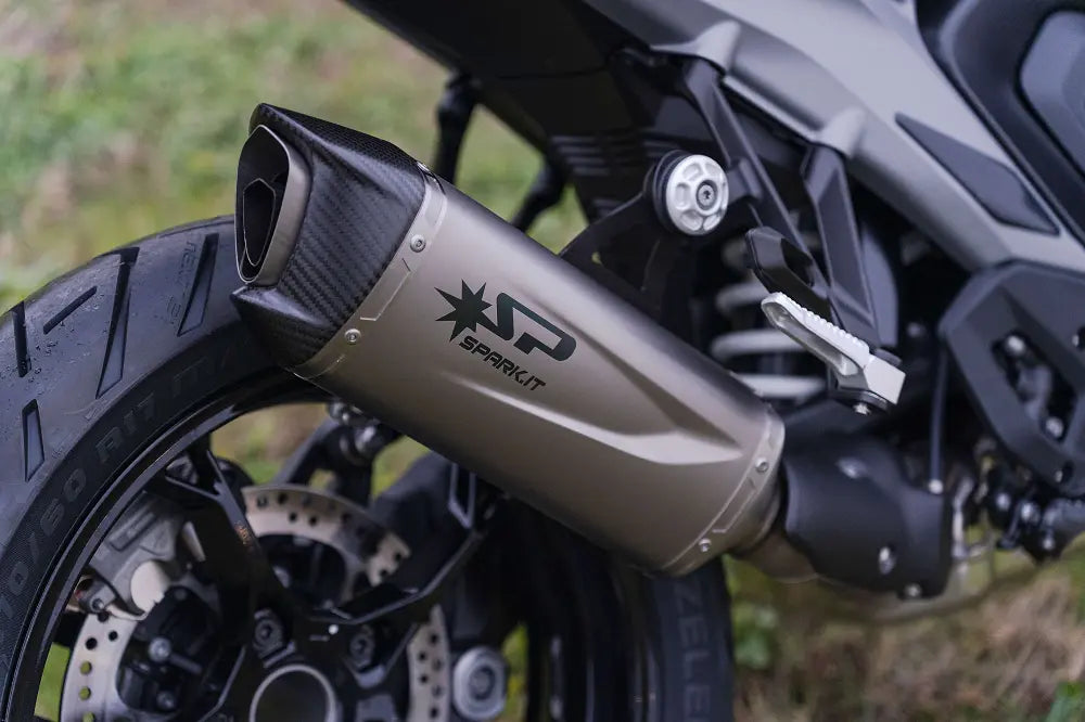 Spark Force Evo Slip-on Muffler With Carbon End Cap - ECE Street Legal Approved