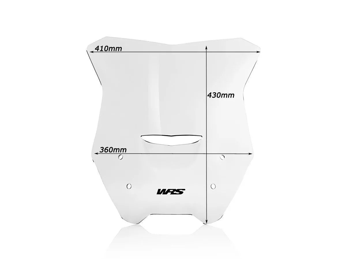 Wrs Windscreen - Clear Naked Bike Windshield