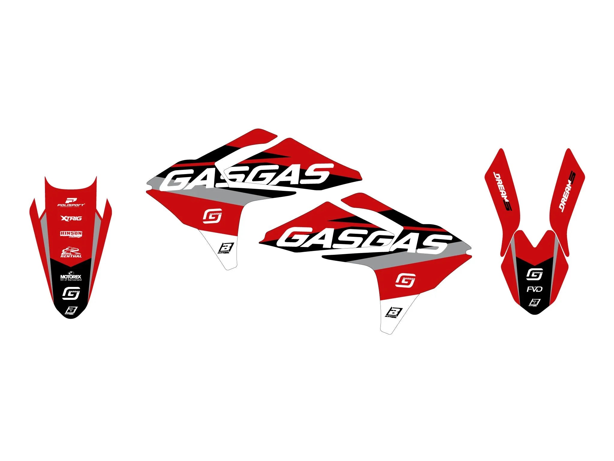 Blackbird Racing Dream 5 Graphic Kit For Gas Gas