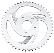 Zodiac "swirled" Rear Sprockets with Chrome Finish – Final Drive