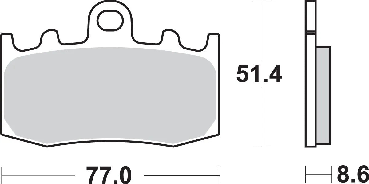 Sbs Hs Street Excel Sintered Front Brake Pads - Front