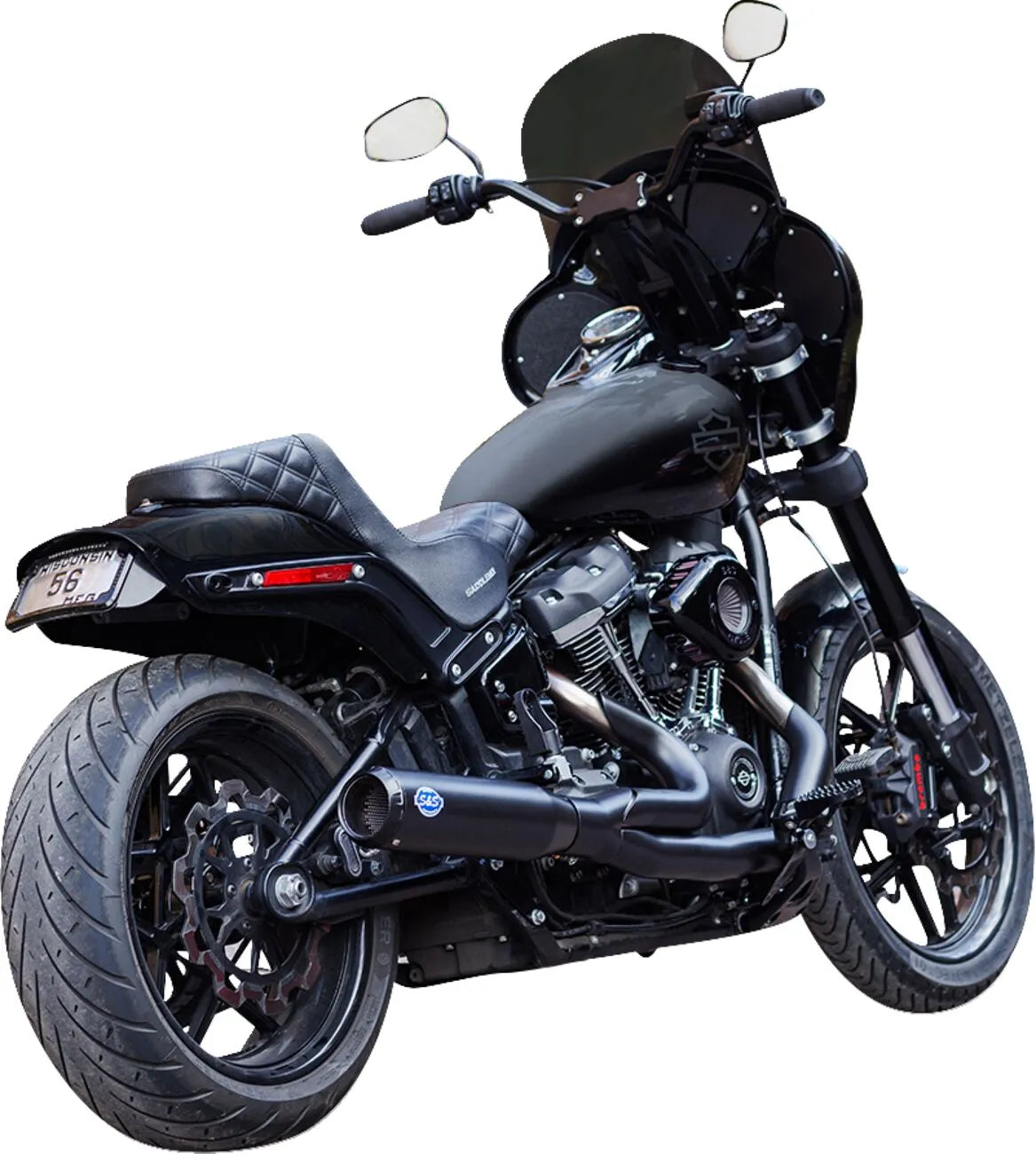 S&s Cycle 2-into-1 Qualifier Exhaust System Race