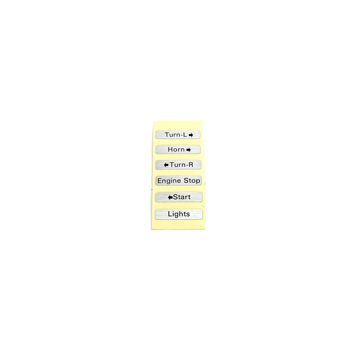 Daytona Switch Housing Decals Chrome 10-Piece