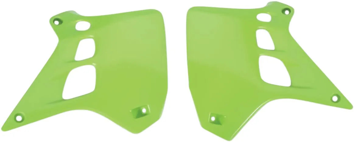 UFO Radiator Shrouds for Kawasaki KX Green