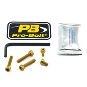 Pro Bolt Aluminium Fuel Cap Kit - Gold