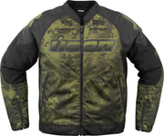 Icon Overlord3™ Magnacross Jacket - Black/Gray/Camo Green
