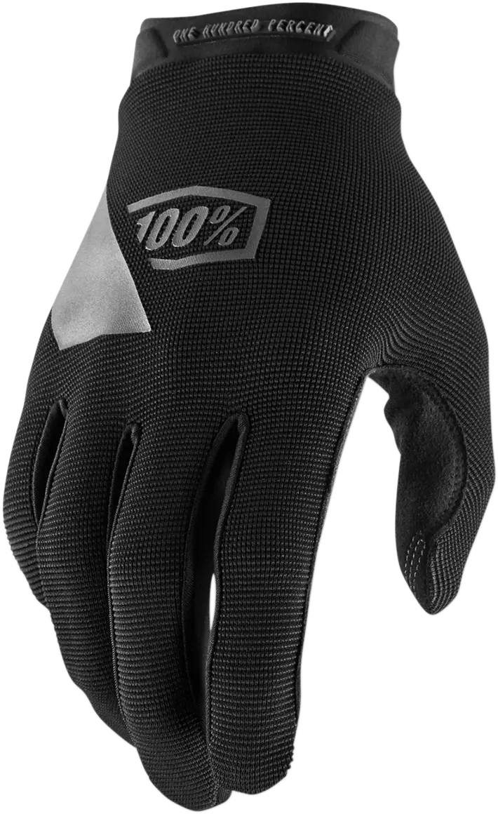 100% Youth Ridecamp Off-road Gloves - Black