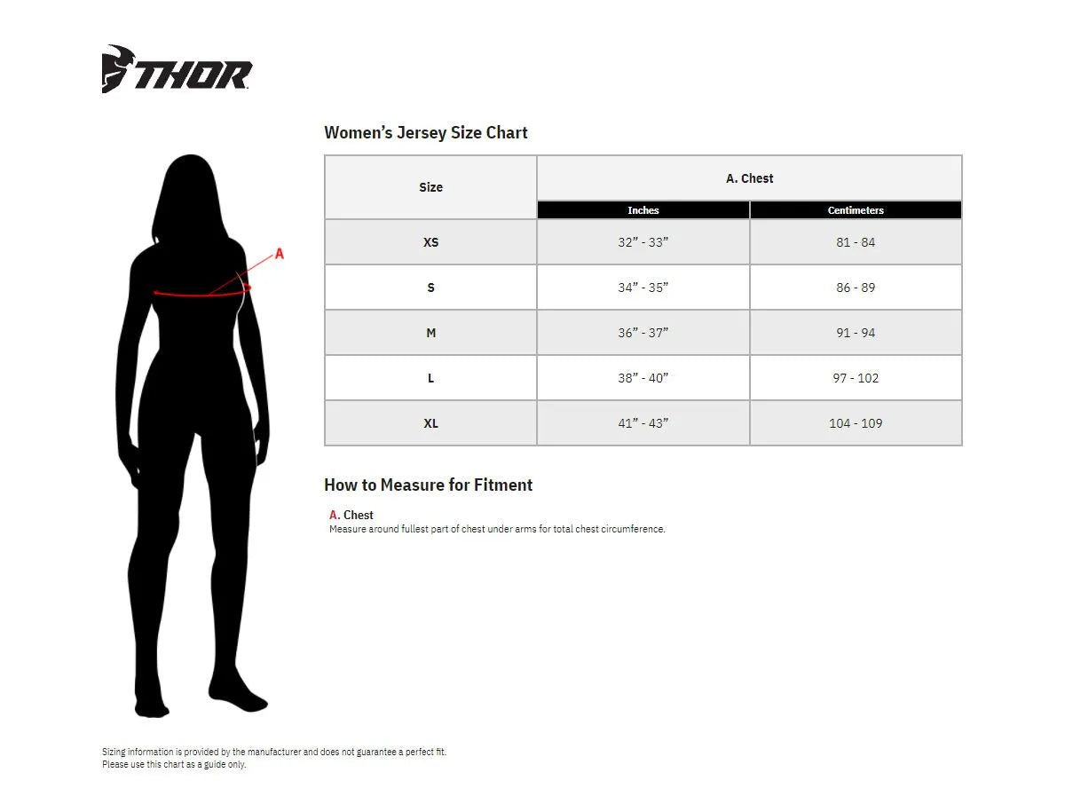 Thor Women's Prime Blaze Jersey - Blue/White