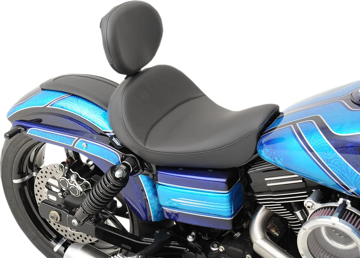 Drag Specialties Solo Seat With Backrest Option - For Harley Davidson