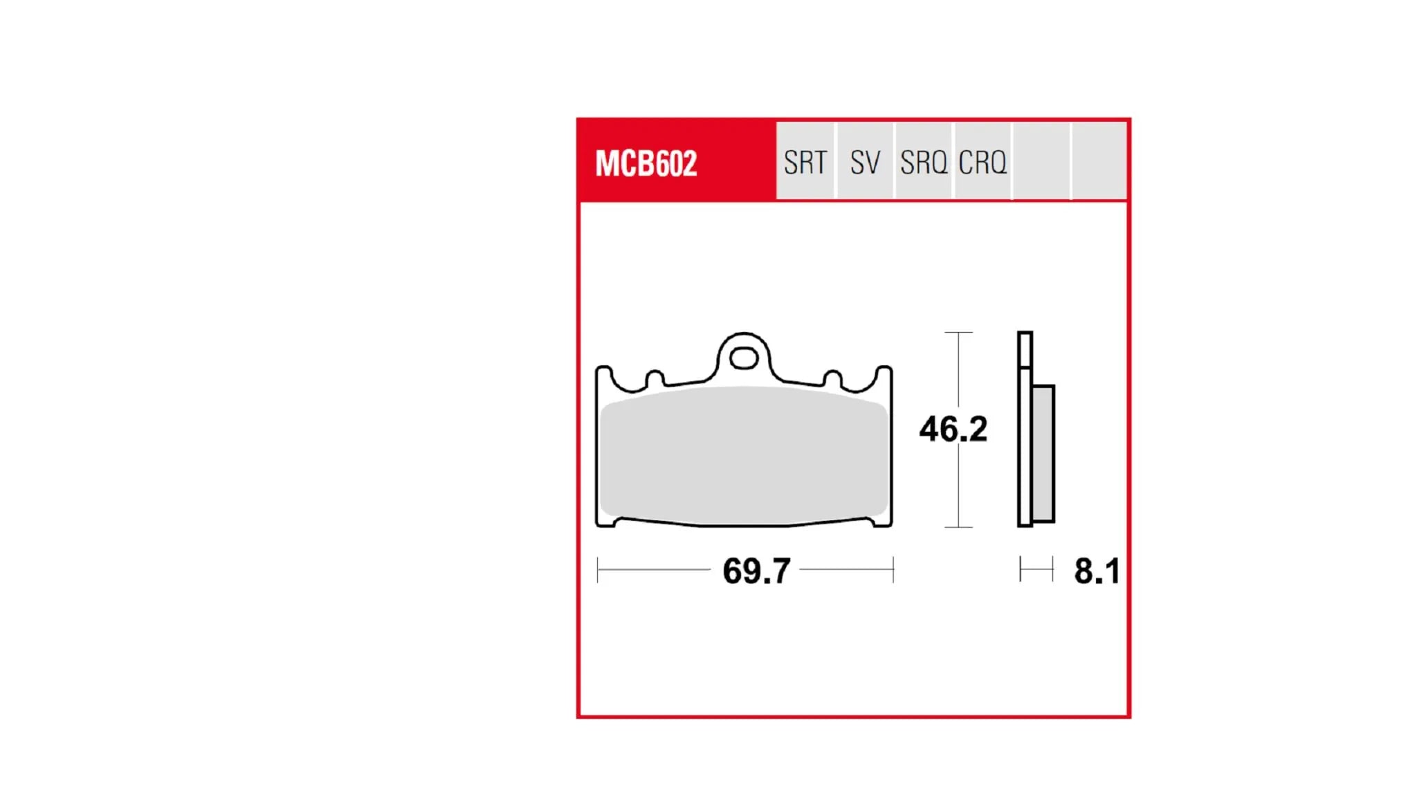 Trw Trq Sintered Race Brake Pad Set - Front