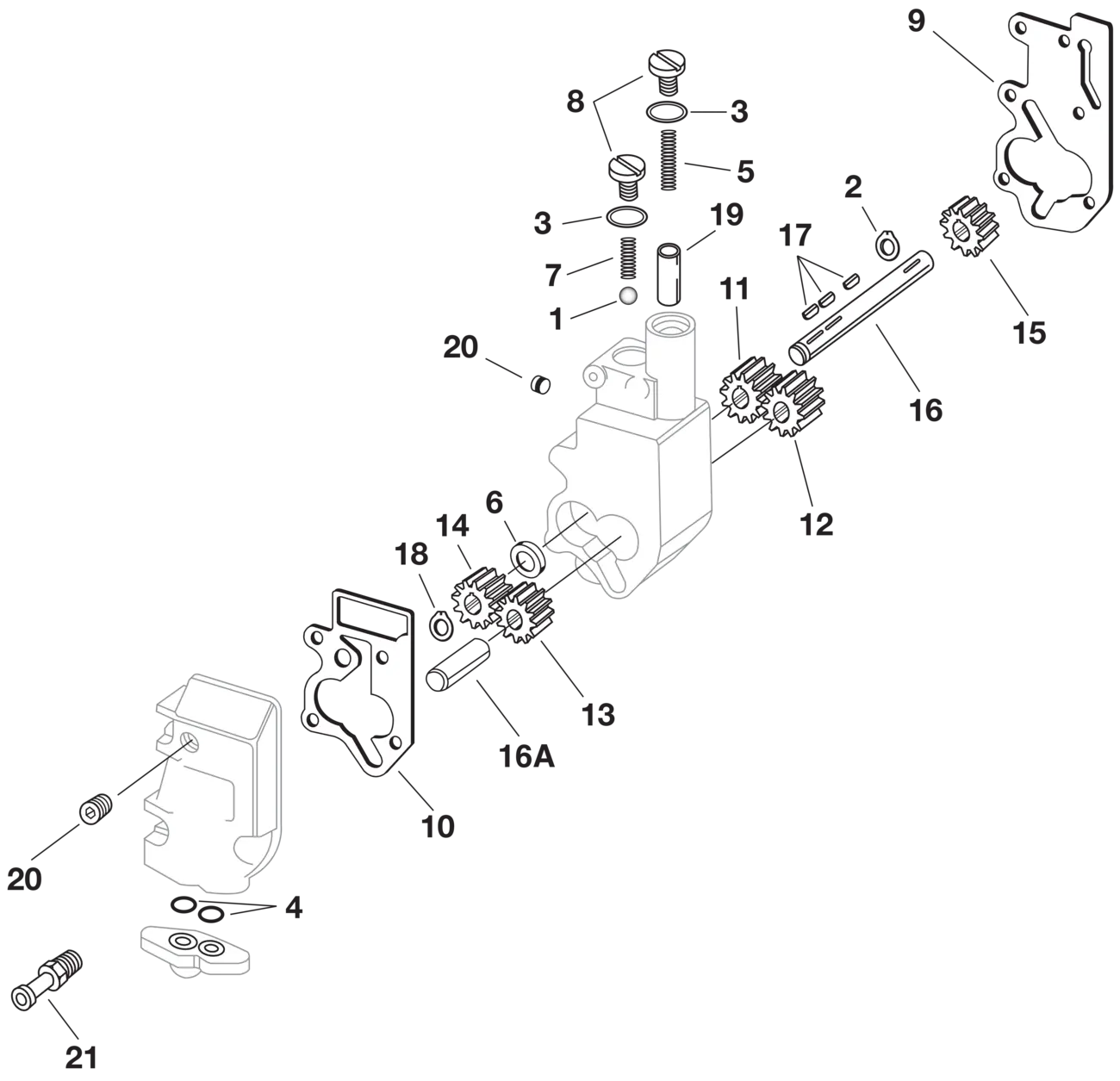 Eastern Motorcycle Parts Oil Pump Relief Valve Plunger