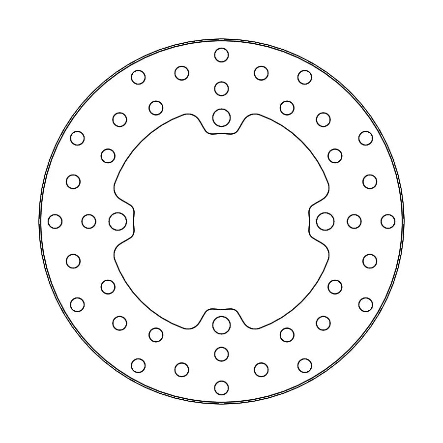 Moto-master Halo Series Fixed Brake Rotor - Rear