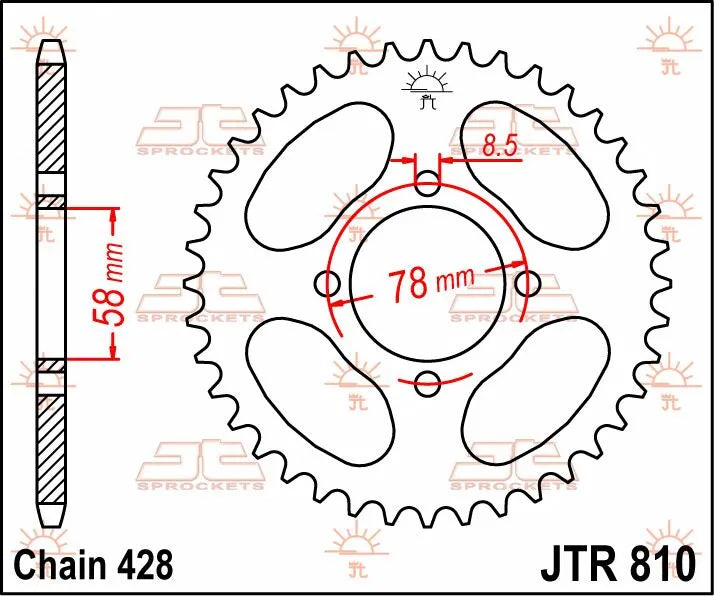 Jt Sprockets Steel Rear Sprocket 47t
