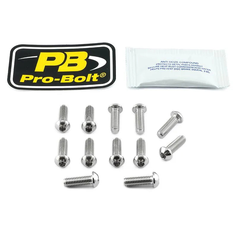 Pro Bolt Titanium Brake Rotor Mounting Bolt Kit