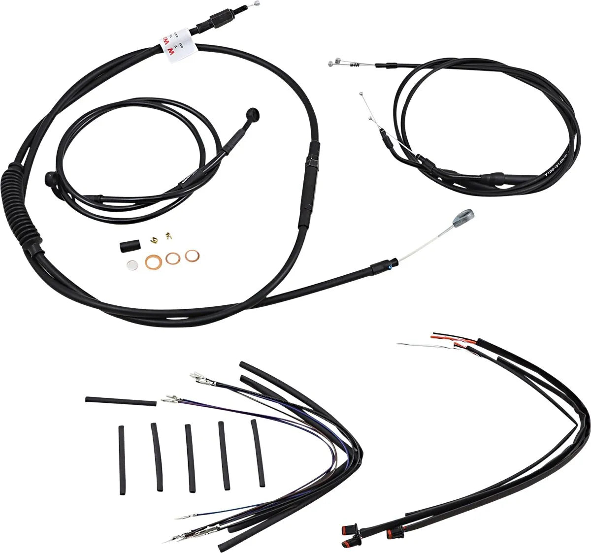 Burly Brand Jail Bar Cable Kit for 12" Handlebars